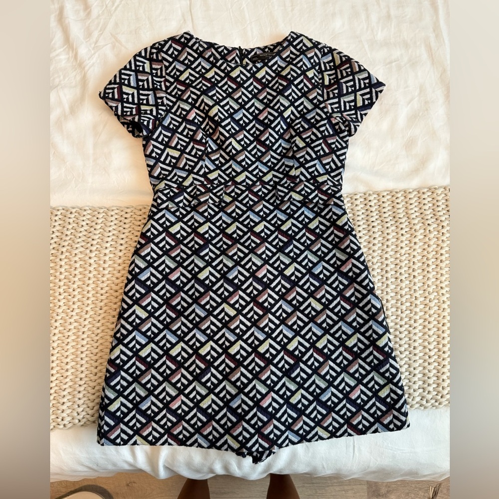 GeoPatterned Skort Dress